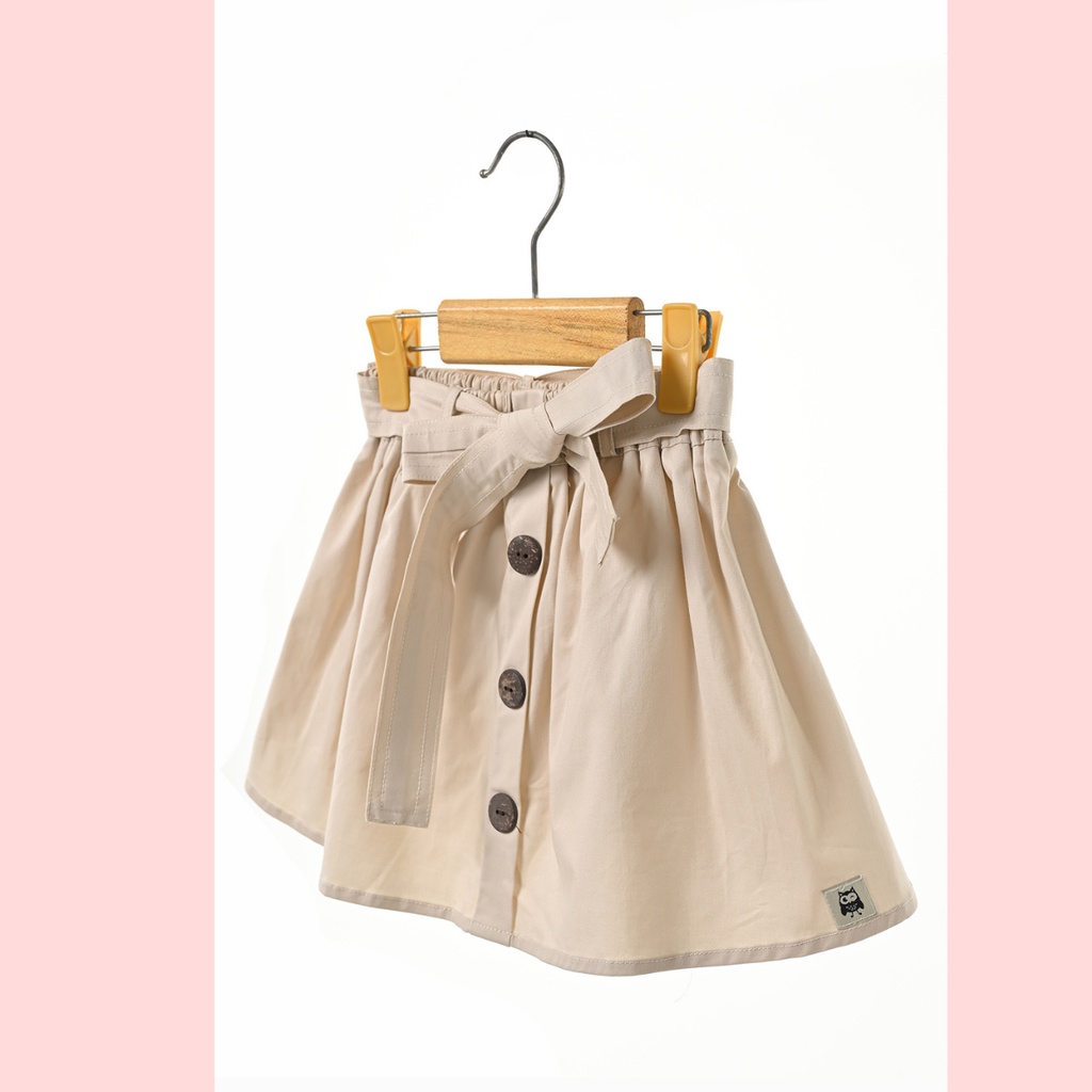 Chân váy khaki bé gái kèm belt - Lovekids