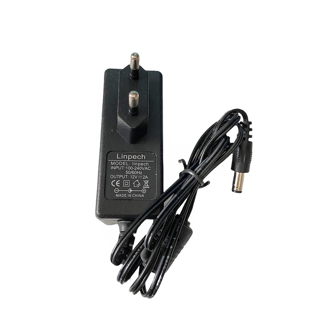 Nguồn 12V 2A Chân To Chuyên Dùng Cho Camera, Đèn Led, Router Wifi. Hàng Loại 1. Chính Hãng Linpech