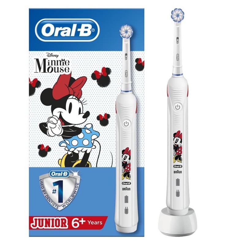 Bàn chải điện Junior oral - b 6y+ hàng chính hãng (starwar, minie mouse)