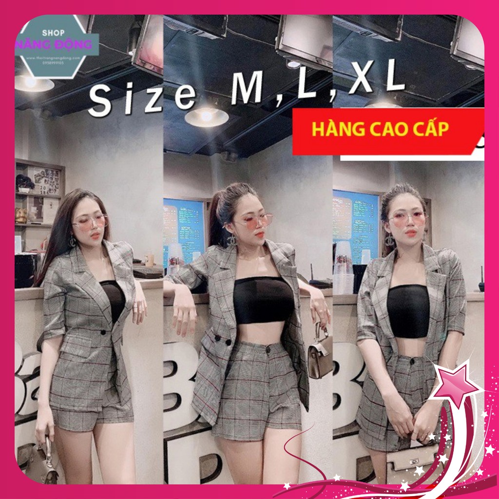 Set Quần Áo Nữ Đẹp 🎁FREESHIP🎁Giảm 45k Khi Mua Đơn Từ 500k - Set nguyên bộ áo vest quần short kèm áo trong TJ1018