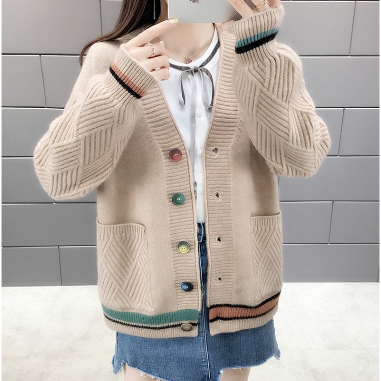 ÁO KHOÁC LEN, ÁO LEN NỮ CÀI CÚC ULZZANG HARAJUKU PHONG CÁCH HÀN QUỐC 2023 JL10