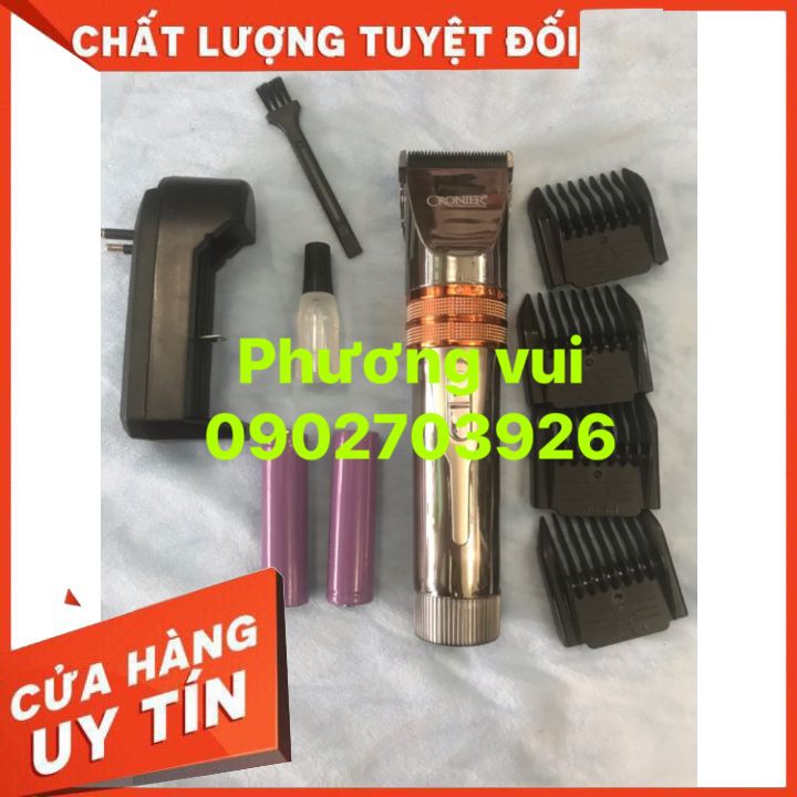 [TẬN GỐC]   Tông đơ cắt tóc CRONIER  profssional dòng tông đơ cắt tóc gia dình và salon,tiện lợi, dễ sử dụng  độ bền cao