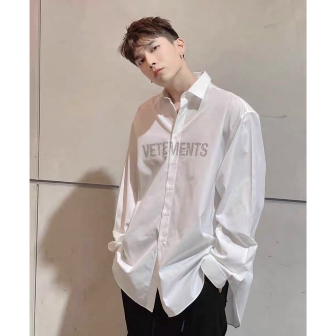 Áo sơ mi Vetements logo shirt cao cấp