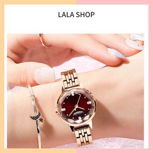 Đồng hồ nữ LANGLISHI hàng cao cấp dây kim loại chống nước chống xước mặt thạch anh nhỏ xinh bảo hành 12 tháng | BigBuy360 - bigbuy360.vn