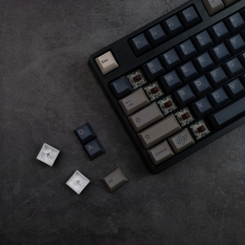 Nút Bàn Phím Cơ Keycap GMK Boulder KCA Profile PBT Dye Sub Nhuộm Màu Cho Bàn Phím Cơ