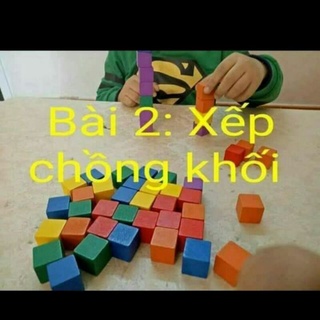 50 khối vuông màu cube cỡ to( 2.5x2.5cm)