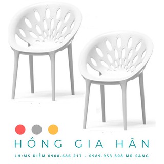 Ghế Nhựa Đúc Đuôi Công Nhiều Màu Nd05
