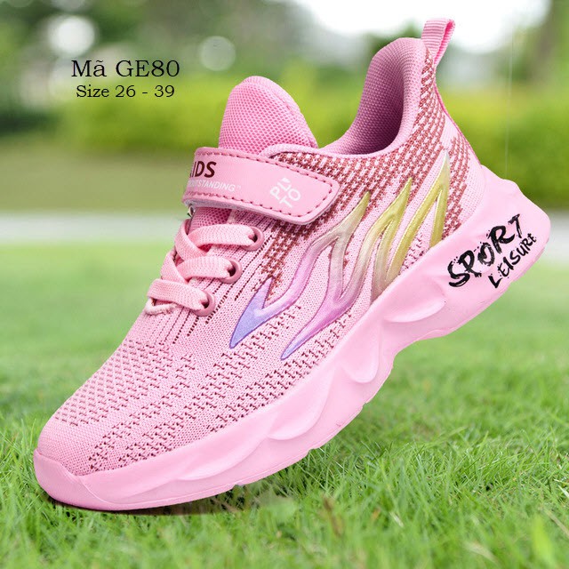 Giày thể thao bé gái giày trẻ em sieu nhẹ ( Kèm ảnh thực tế )