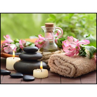 Decal dán tường trang trí spa, beauty salon, tiệm nail, tiệm tóc Mã số spa_006K