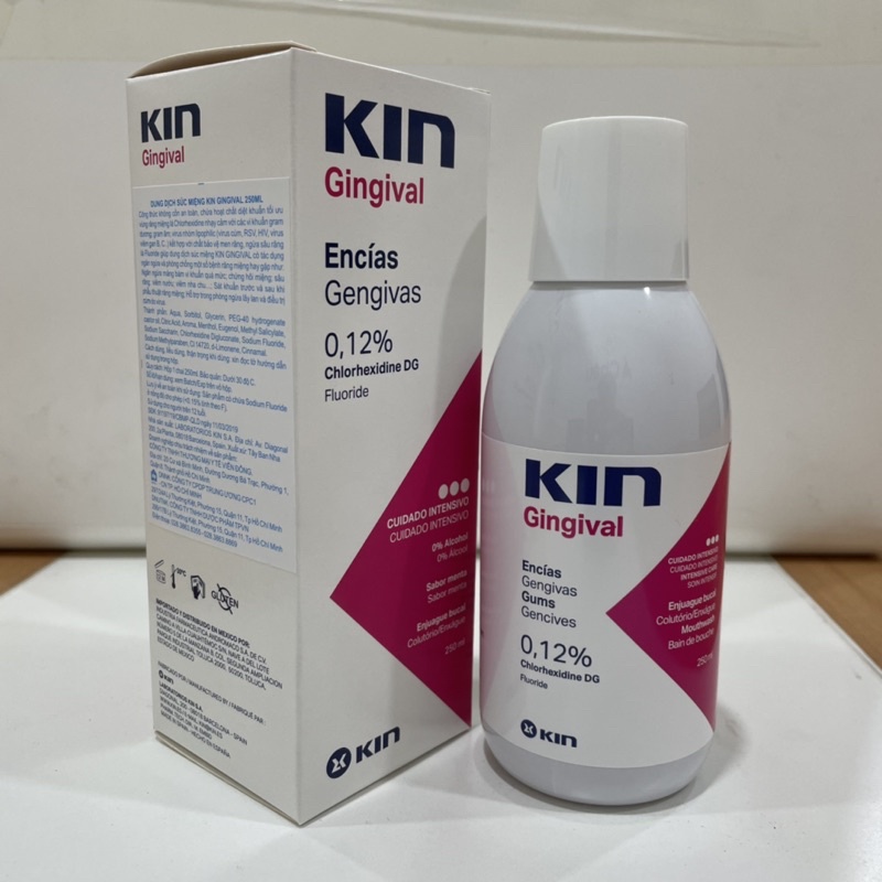 Nước súc miệng Kin Gingival Mouthwash diệt khuẩn 250ml