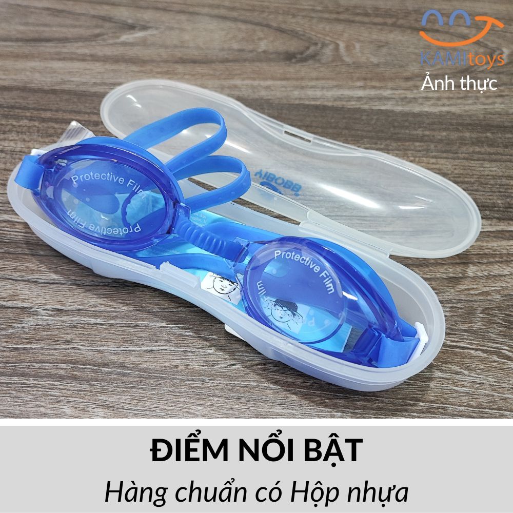 Kính bơi cho trẻ em và người lớn có bịt tai (Hộp nhựa) mã 50078