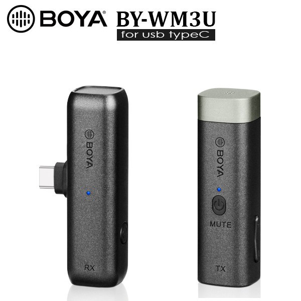 Micro thu âm không dây Boya BY-WM3U dành Smartphone hệ điều hành Android, Camera