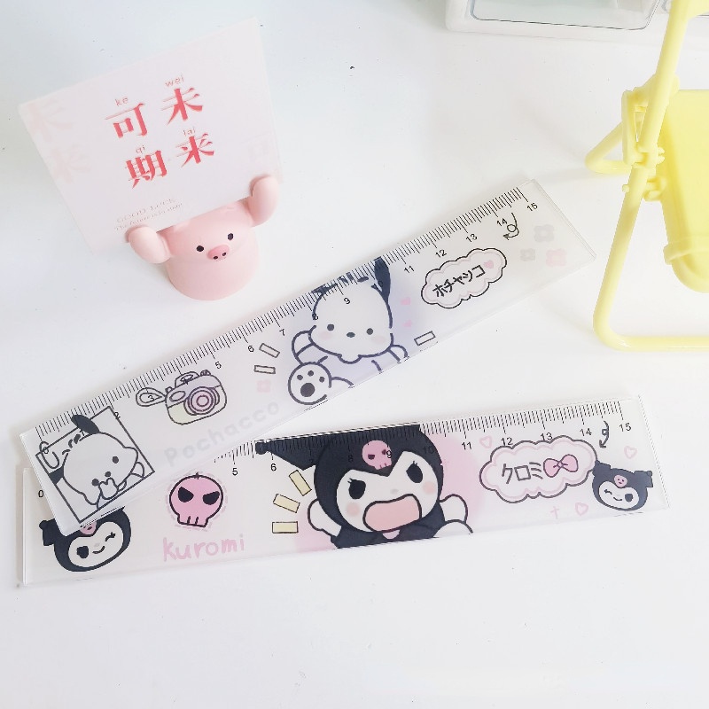 Thước Đo 15cm Bằng Acrylic Dễ Thương