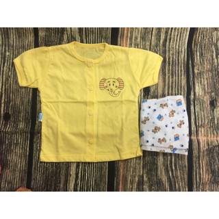 {Thanh lý nghỉ bán}Bộ sơ sinh màu ngắn tay