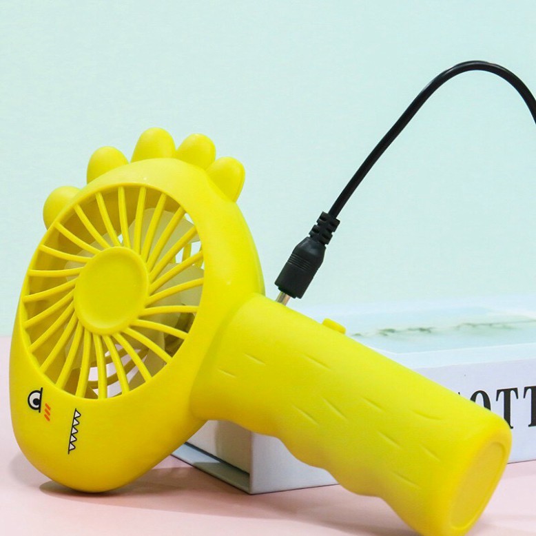 Quạt mini cầm tay sạc USB , Quạt tích điện hình khủng long dễ thương nhỏ gọn an toàn , chạy êm | BigBuy360 - bigbuy360.vn