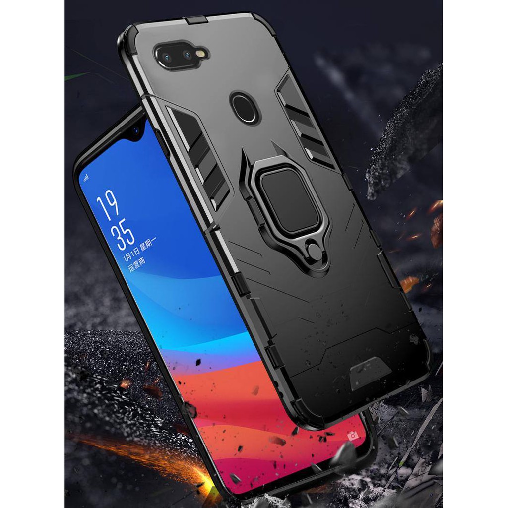 Ốp lưng ❤️FREESHIP❤️ Ốp lưng oppo a5s, a7, a12, a3s, a5 2018, oppo f9 Ironman chống sốc kèm iring chống lưng