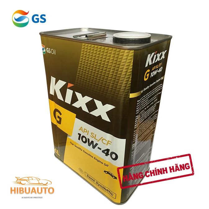 Dầu động cơ xăng Kixx G SL 10W40 4L - Thiếc