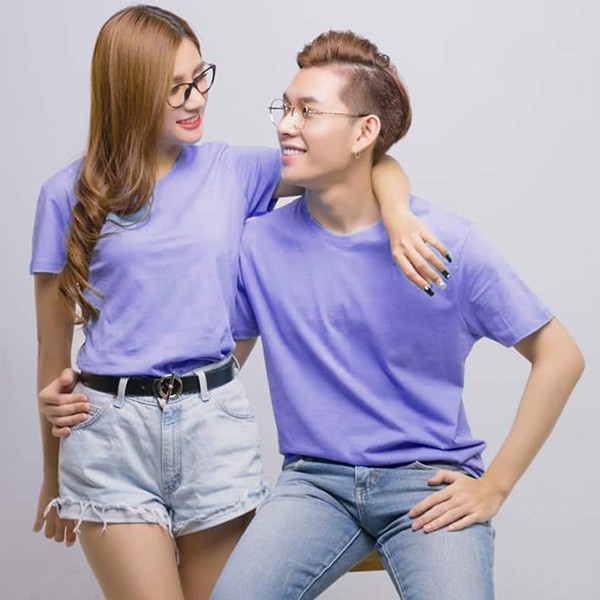 Áo Thun Trơn Áo Phông Cotton Unisex Nam Nữ Vải Dầy Mịn Đẹp Không Xù Lông chọn nhiều màu