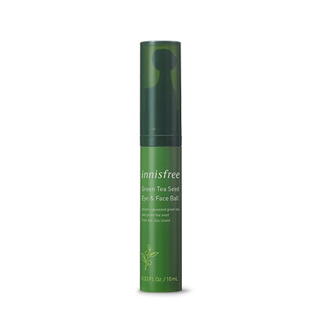 Thanh lăn tinh chất dưỡng mắt innisfree Green tea seed eye &amp; face ball 10ml