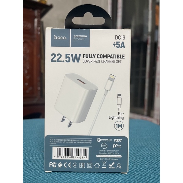 Bộ sạc nhanh DC19 _5A hàng chính hãng