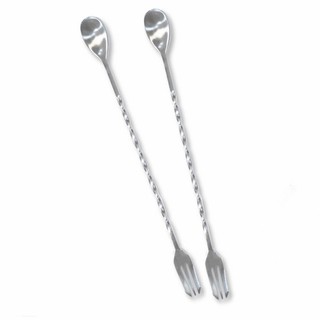 Thìa Pha Chế Bar Spoon 2 đầu 28 hoặc 32cm
