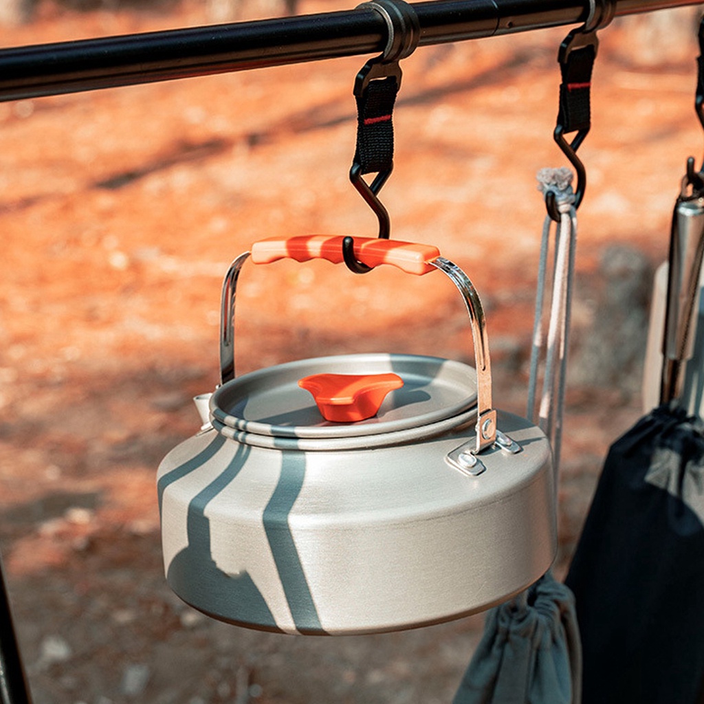 [Hàng Sẵn] Ấm đun nước cắm trại ngoài trời Du Lịch 1.5L sôi nhanh Hợp kim nhôm di động【Southdakota051】