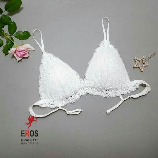 Áo lót bralette thiết kế trắng tinh khôi