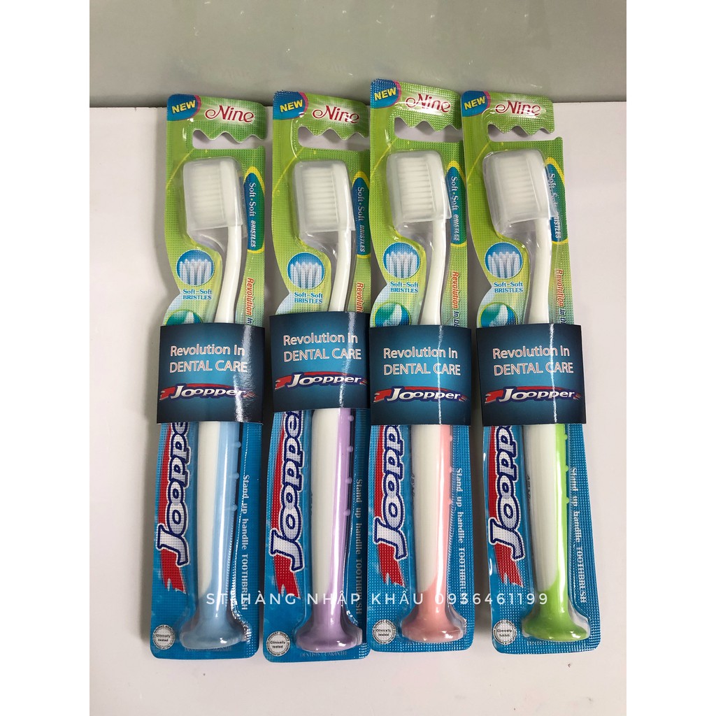 <HÀNG CÔNG TY>Bàn chải Nine JOOPER đơn người lớn THÁI LAN