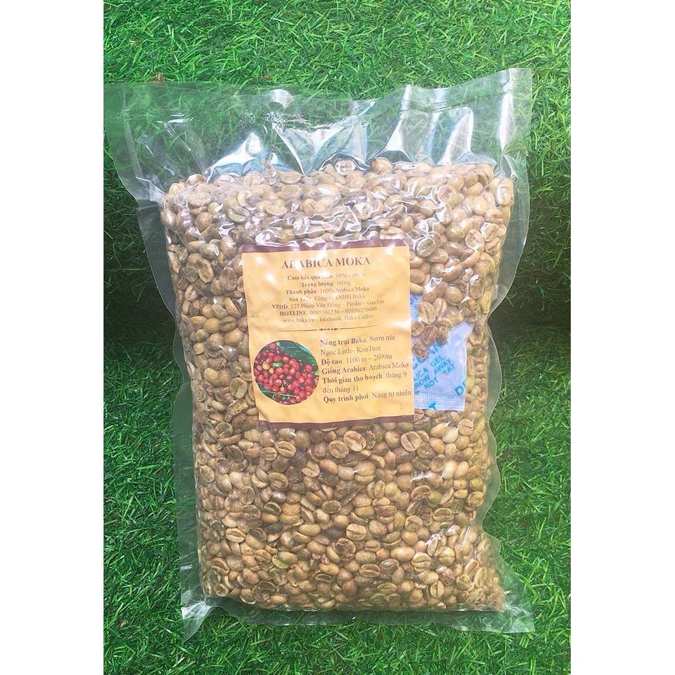 Cà Phê Nhân Arabica Moka (Bì 1kg)