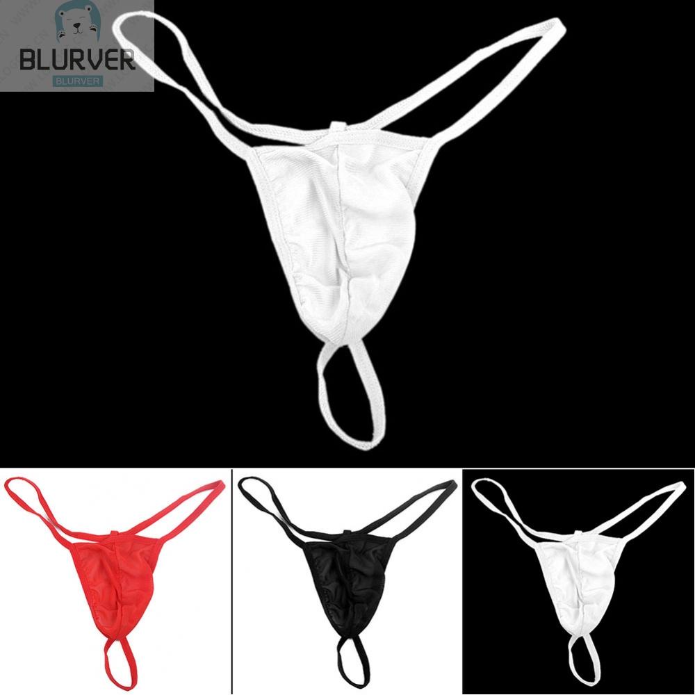 3 Quần lót chữ T lưng thấp co giãn bằng spandex cho nam tùy chọn màu sắc