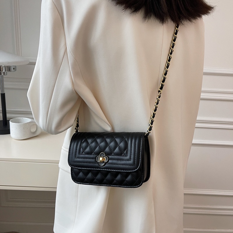 Túi Đeo Vai Hình Vuông Cỡ Nhỏ Đính Hạt Vàng Thời Trang Mùa Hè  Cho Nữ