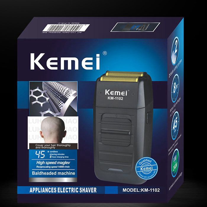 Máy Cạo Khô Kemei Km -1102 chất lượng cao. Cạo dâu không đau rát!