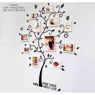 Khung ảnh gỗ thông treo tường KAT06