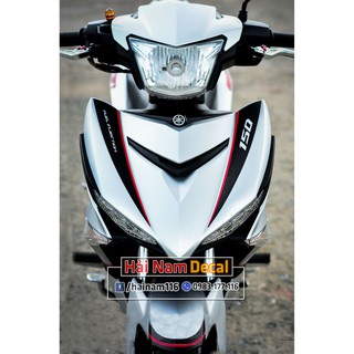 Tem Trùm Exciter 150 Trắng Đen Lđt