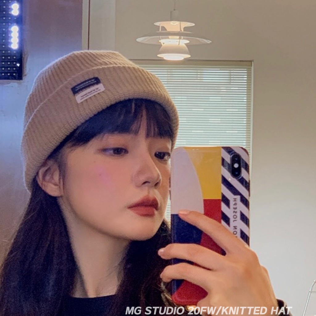 Mũ Dệt Kim MG STUDIO Họa Tiết Chữ Dễ Thương