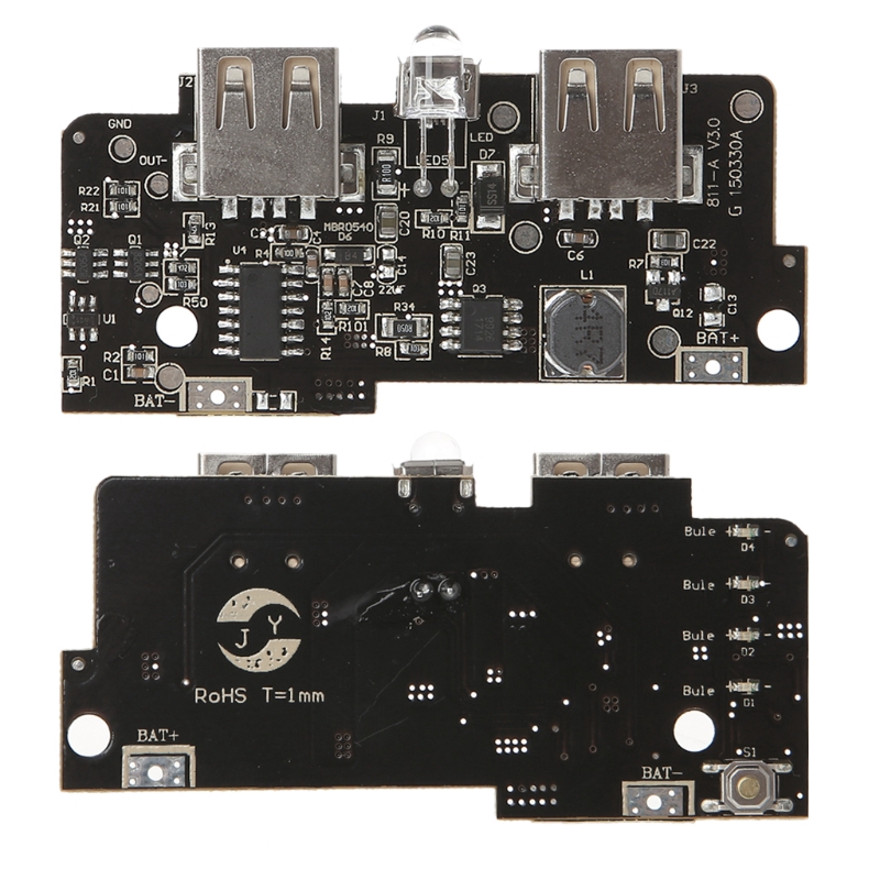 Bo Mạch Sạc Pin Dự Phòng 5v 2a Usb Led Pcb