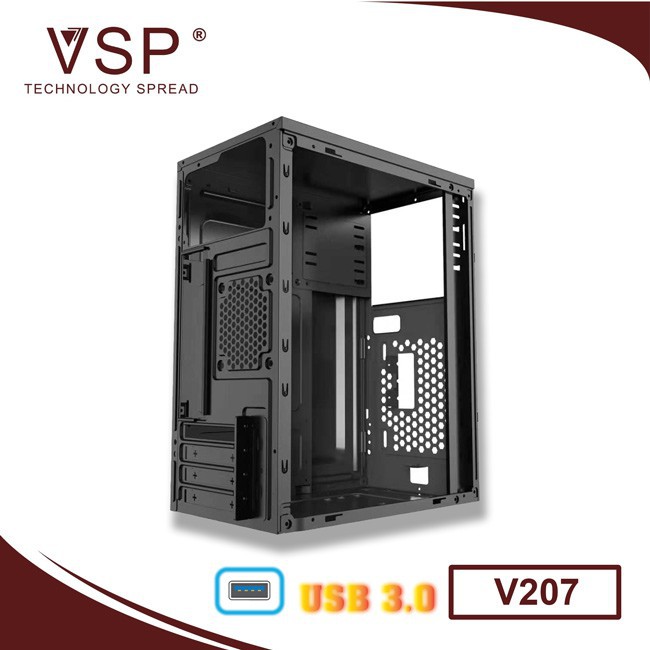 Vỏ case máy tính VSP V206 - V207 - V210 ((mATX) Có Sẵn LED RGB/USB 3.0) / V208 - V209 (USB 3.0)