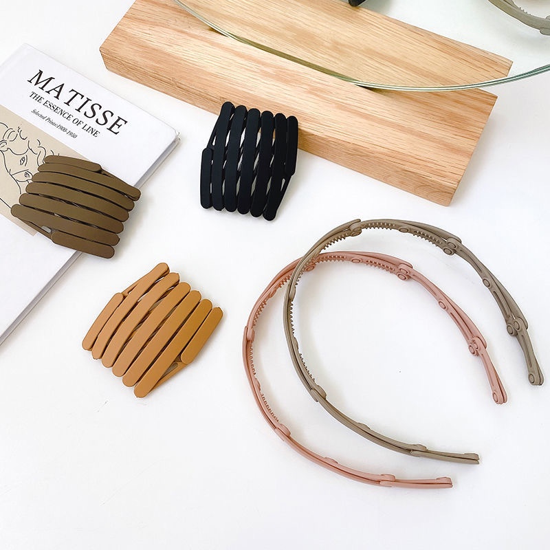 [Magpie] Băng Đô Cài Tóc Có Thể Gấp Lại Tiện Lợi Dành Cho Nữ Rửa Mặt Mùa Hè Hàn Quốc