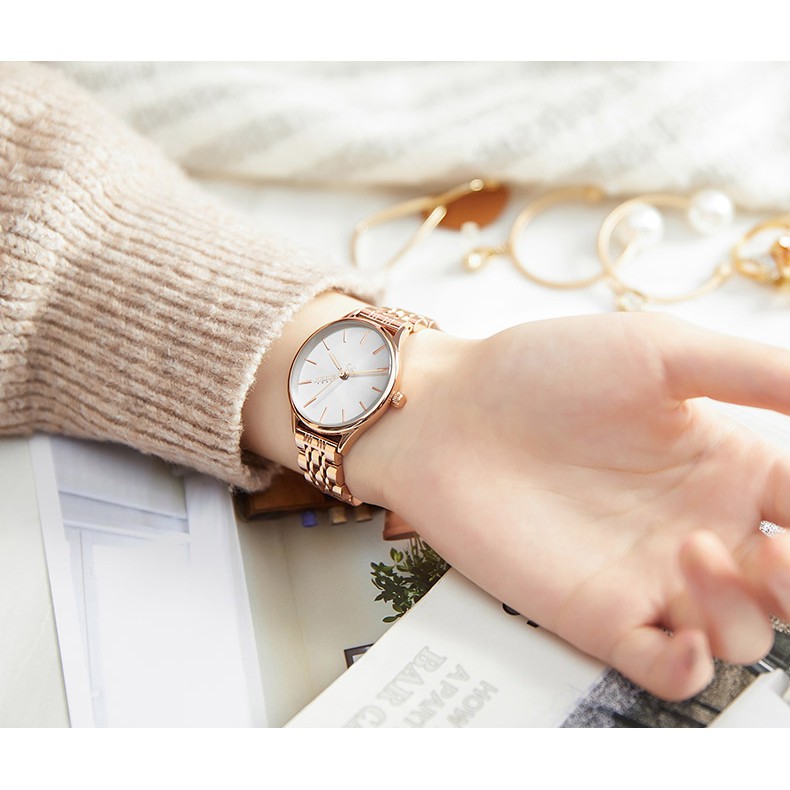 Đồng hồ nữ Julius JA-1298 dây thép | Julius Official