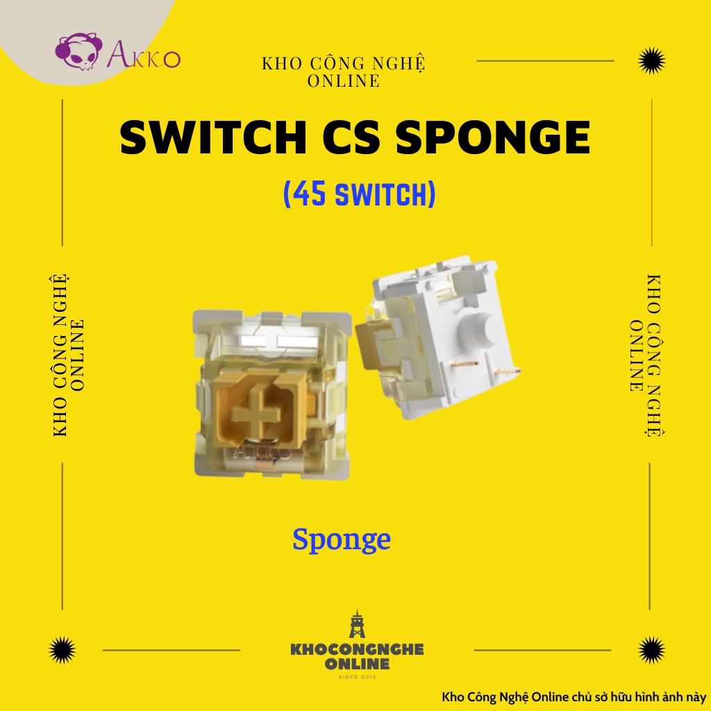 [Chính hãng] Switch lẻ thay nóng cho bàn phím cơ AKKO CS switch| Jelly switch &amp; TTC switch - Hàng mới 100%