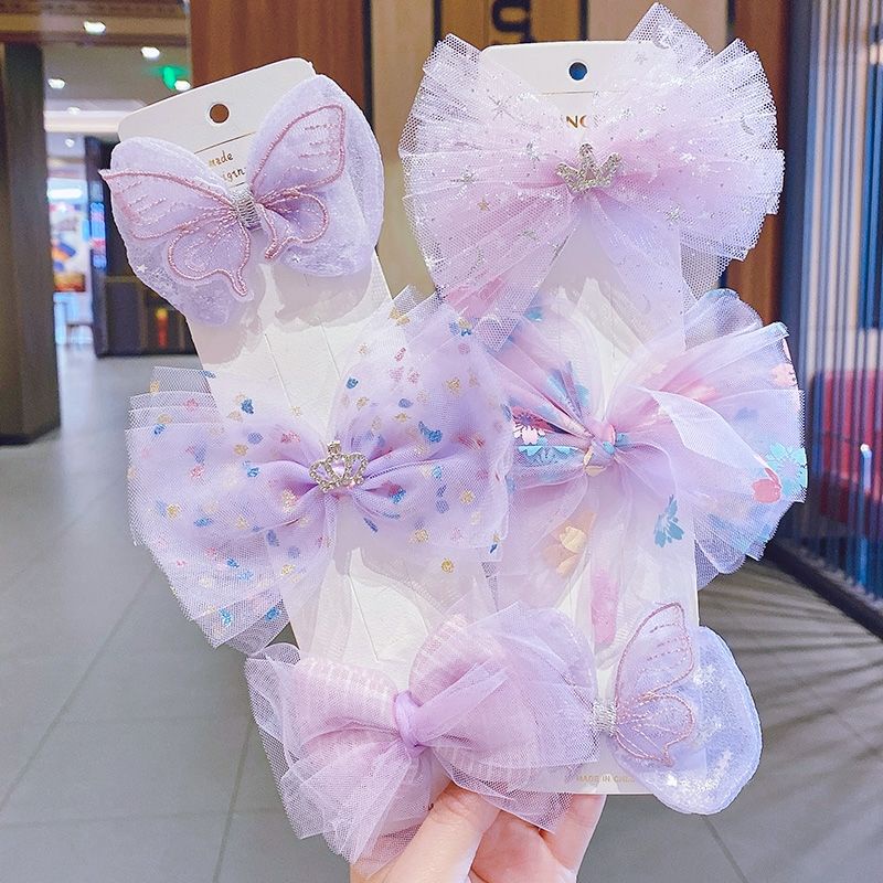 Kẹp Tóc Nơ Siêu Dễ Thương Dành Cho Bé Gái