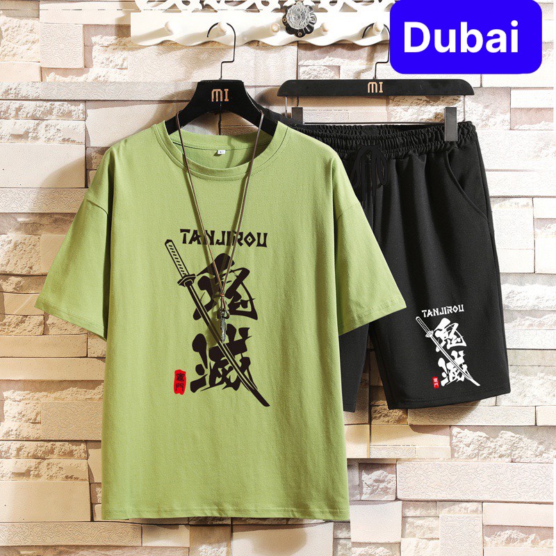 BỘ THỂ THAO NAM KIẾM NHẬT, ĐỒ BỘ QUẦN ÁO MÙA HÈ CỘC TAY VẢI ĐẸP CAO CẤP - DUBAI FASHION