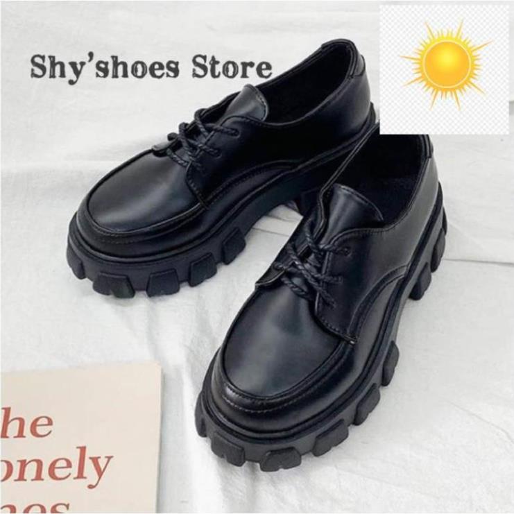 (Có Sẵn+Ảnh Thật) Giày Chiến Binh cổ thấp phong cách martin oxford đế cao 5.5cm ! ♠️