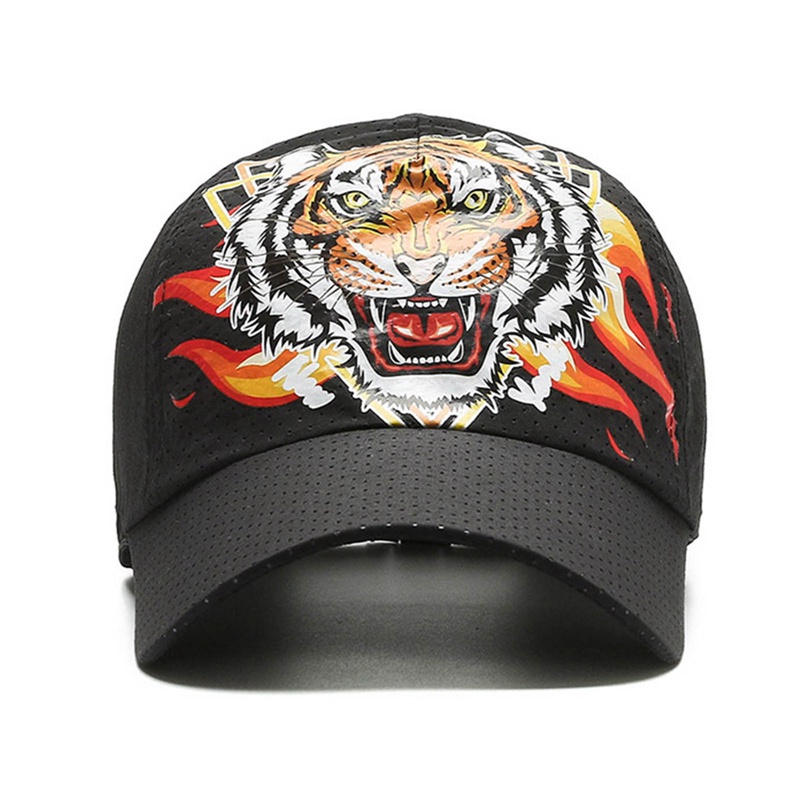 Nón Lưỡi Trai Phối Lưới In Hình Hổ 3D Cá Tính Cho Nam Nữ