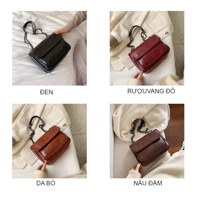 Túi Xách Nữ Đeo Chéo Thời Trang Cao Cấp Hàng Hiệu Phong Cách Vintage - BAG17