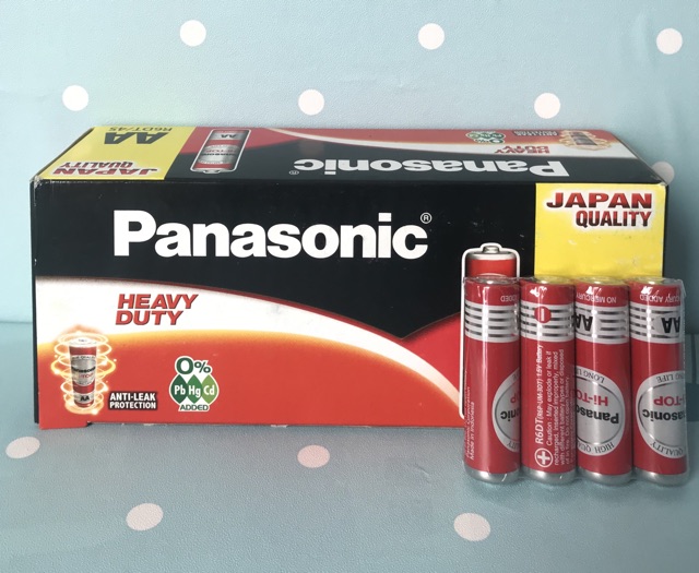 Pin Panasonic Hi-Top AA R6DT 4S/ Pin tiểu đỏ Panasonic gói 4 viên