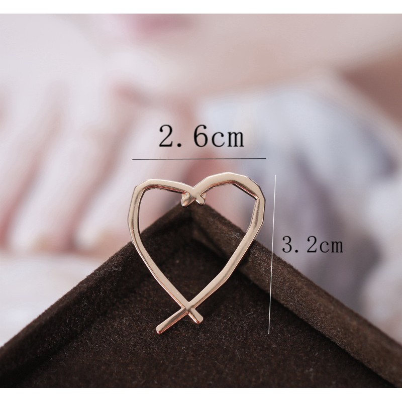 Cài áo Vest Nam thời trang hình trái tim GH-189, Lapel Pin cài áo vest Nam {Phụ kiện vest Nam - AdamZone}