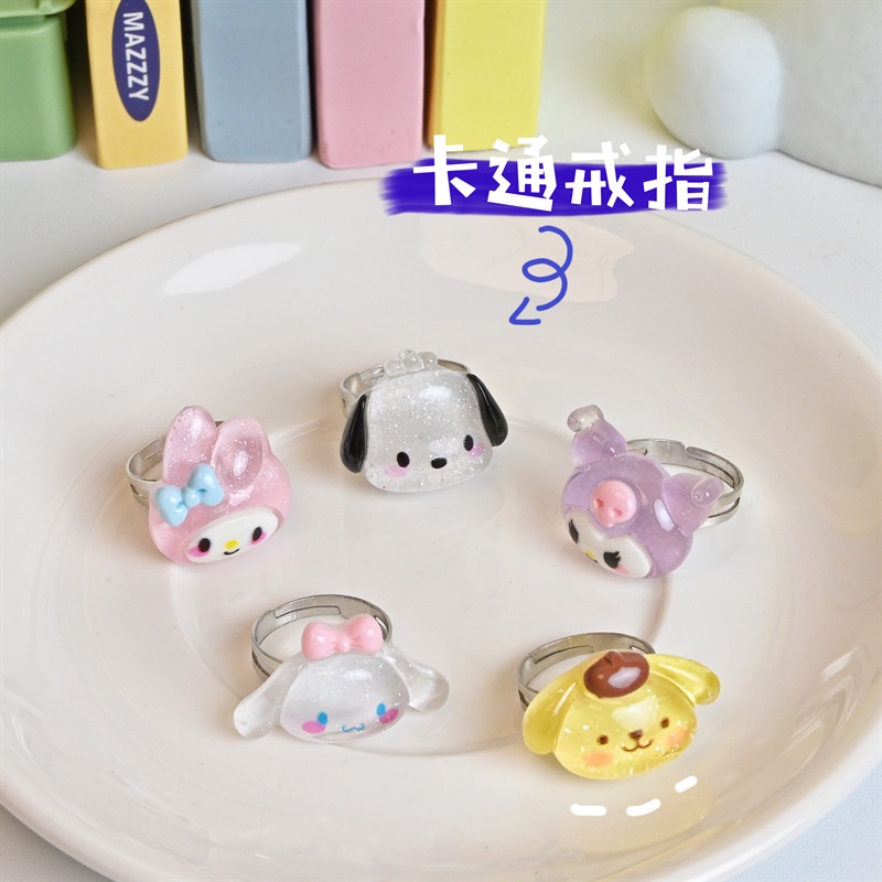 Nhẫn Đeo Tay Mềm Mại Họa Tiết Mèo Hoạt Hình Phong Cách Nhật Bản dreamdiary