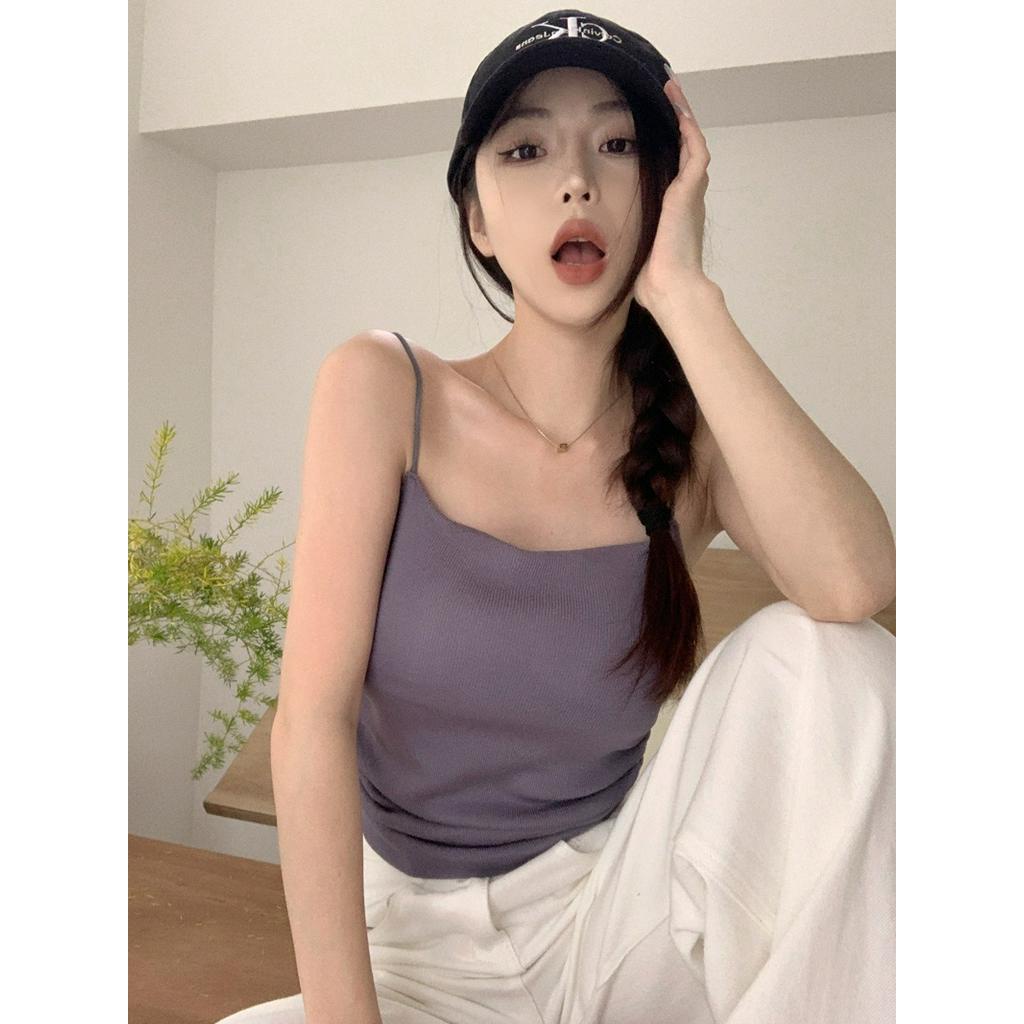 Áo Croptop Hai Dây Dáng Ôm Phong Cách Mùa Hè Mới 62726