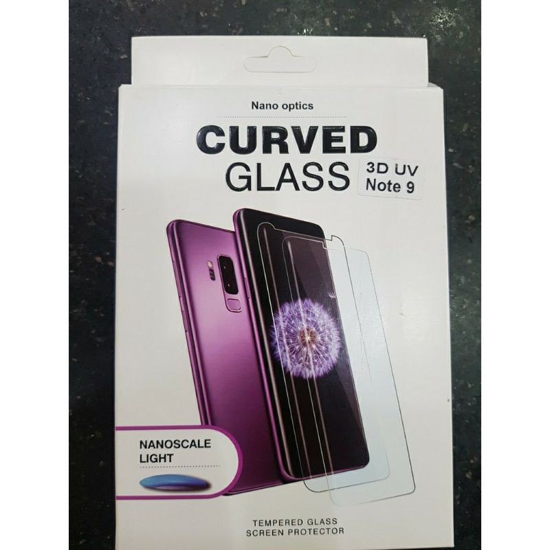 cường lực Full keo UV Cho Galaxy Note 8/Note 9 ( Trong suốt )